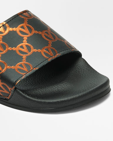 SS22 - Women's Pool Slippers - Kali - Black Copper - SS22 - Women's Pool Slippers - Kali - Black Copper