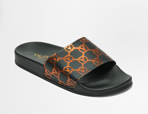 SS22 - Women's Pool Slippers - Kali - Black Copper - SS22 - Women's Pool Slippers - Kali - Black Copper