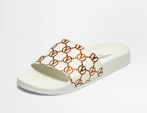 SS22 - Women's Pool Slippers - Kali - Cream Copper - SS22 - Women's Pool Slippers - Kali - Cream Copper