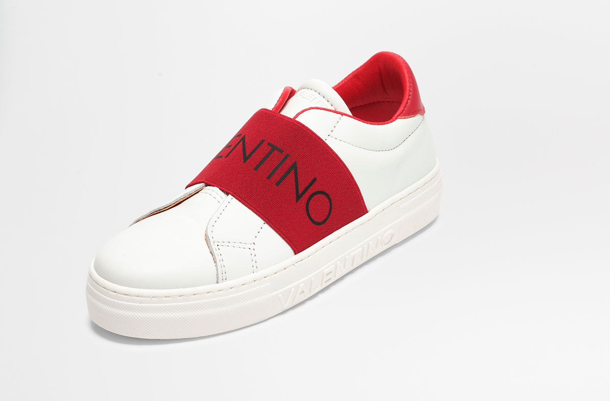 Red and white womens sneakers hotsell