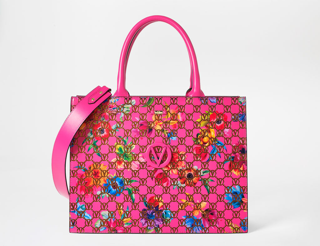 ハンドバッグ VALENTINO HAND BAG (7W2B0R46UHF REL) Valentino Garavani Purple Leather Top Handle Bag ○ Labellov