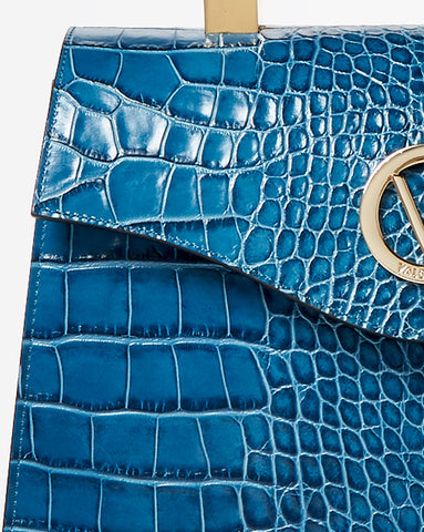 FW18 - Croco - Melanie - Ottanium Blue - FW18 - Croco - Melanie - Ottanium Blue