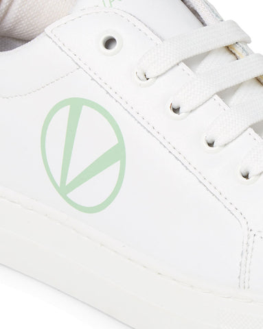 SS20 - Sneakers - Petra - White + Green - SS20 - Sneakers - Petra - White + Green