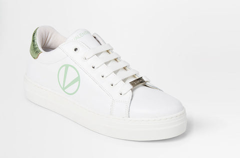 SS20 - Sneakers - Petra - White + Green - SS20 - Sneakers - Petra - White + Green