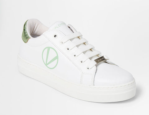 SS20 - Sneakers - Petra - White + Green - SS20 - Sneakers - Petra - White + Green